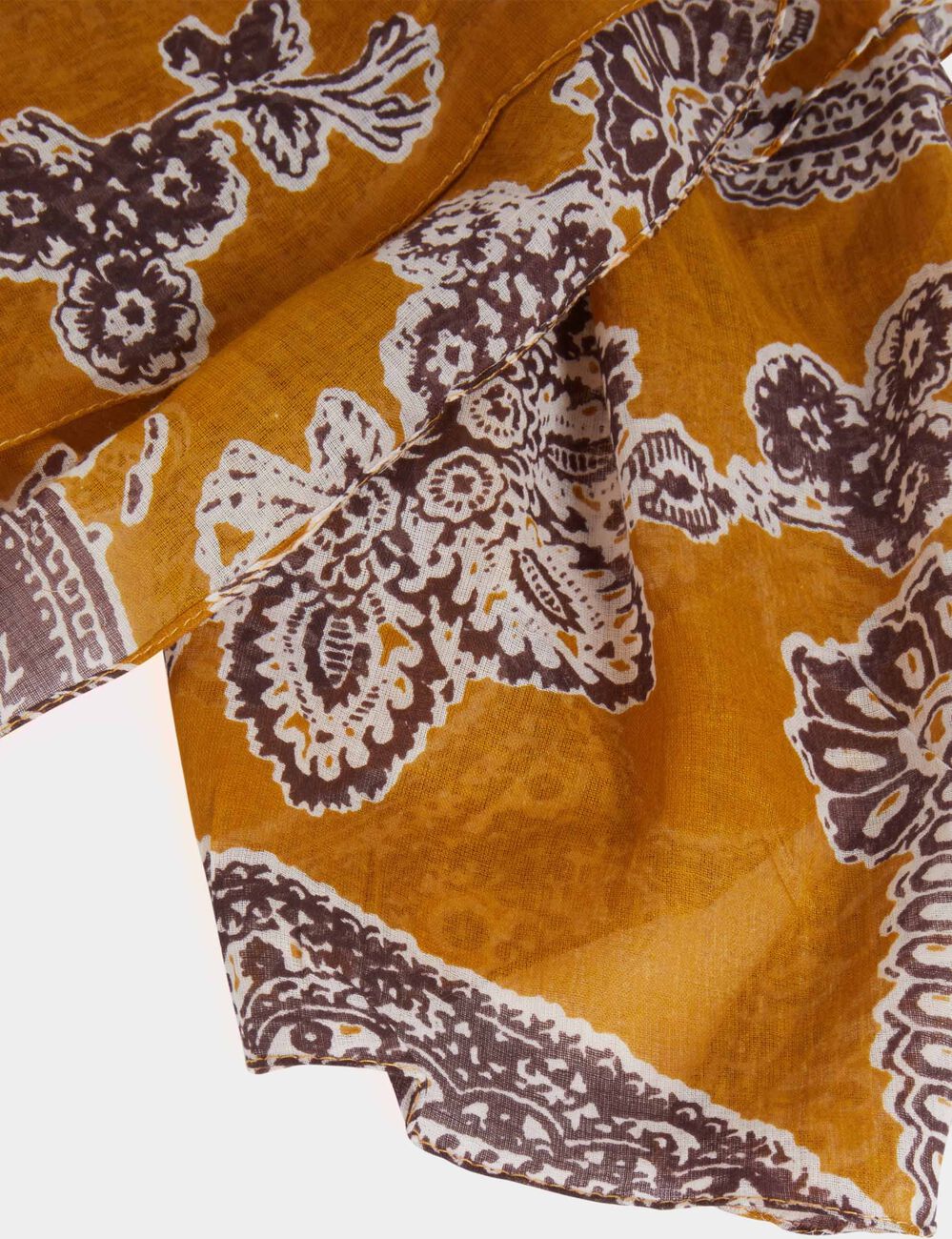 Pañuelo estampado cachemir multicolor mujer
