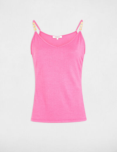 Top tirantes finos rosa mujer