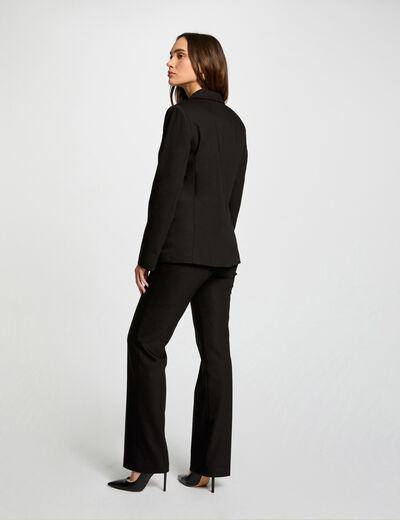 Pantalón ajustado negro mujer