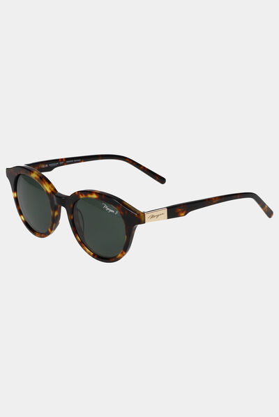 Gafas de sol redondas marrón mujer