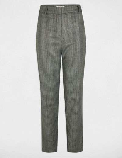 Pantalón ajustado estampado gris moyen mujer