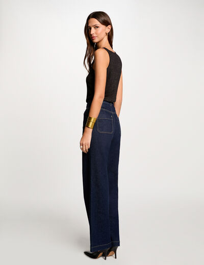 Top con tirantes finos negro mujer