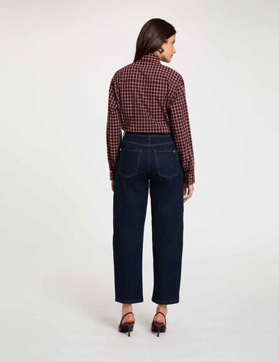 Blusa con cuello lazada multicolor mujer