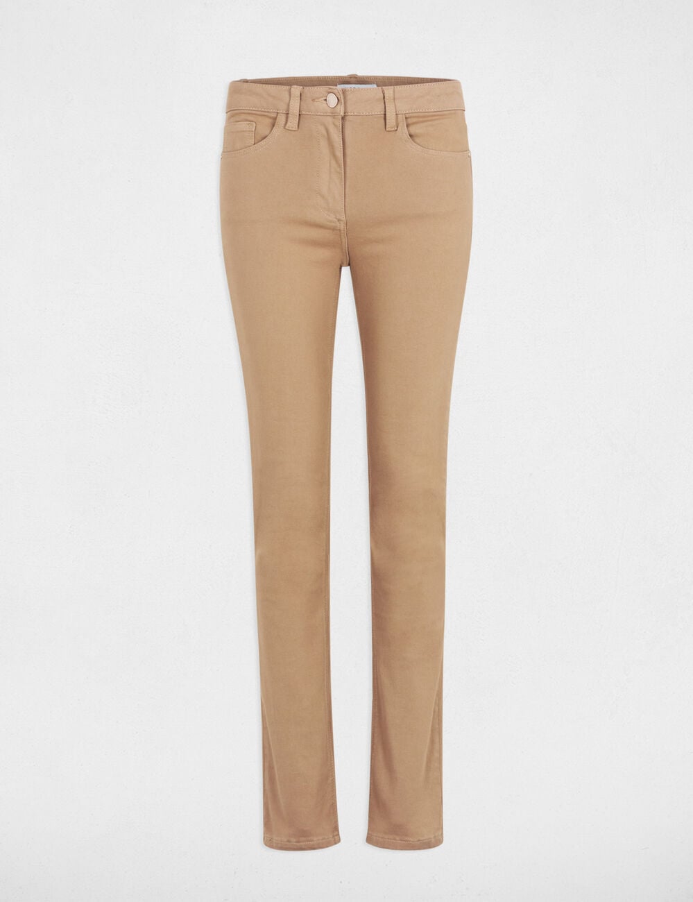 Pantal&oacute;n recto c&aacute;mel mujer