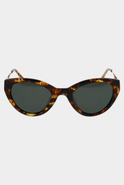 Gafas de sol estilo ojos de gato marrón mujer