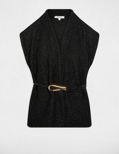 Chaleco negro mujer