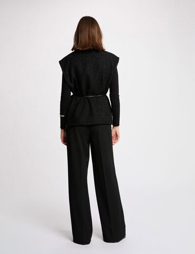 Chaleco negro mujer