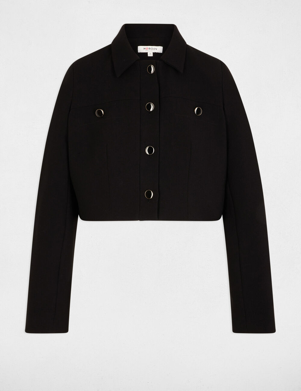 Chaqueta entallada negro mujer