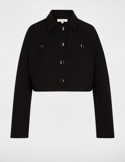 Chaqueta entallada negro mujer