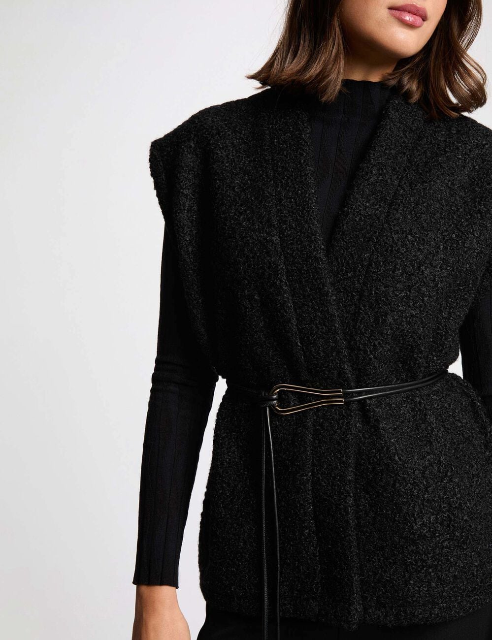 Chaleco negro mujer