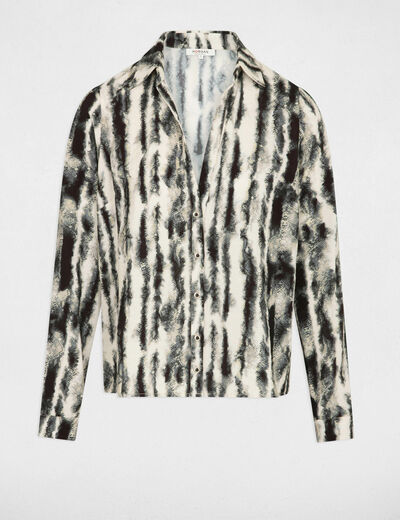 Camisa manga larga multico mujer