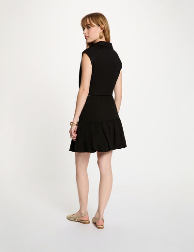 Blusa sin mangas negro mujer