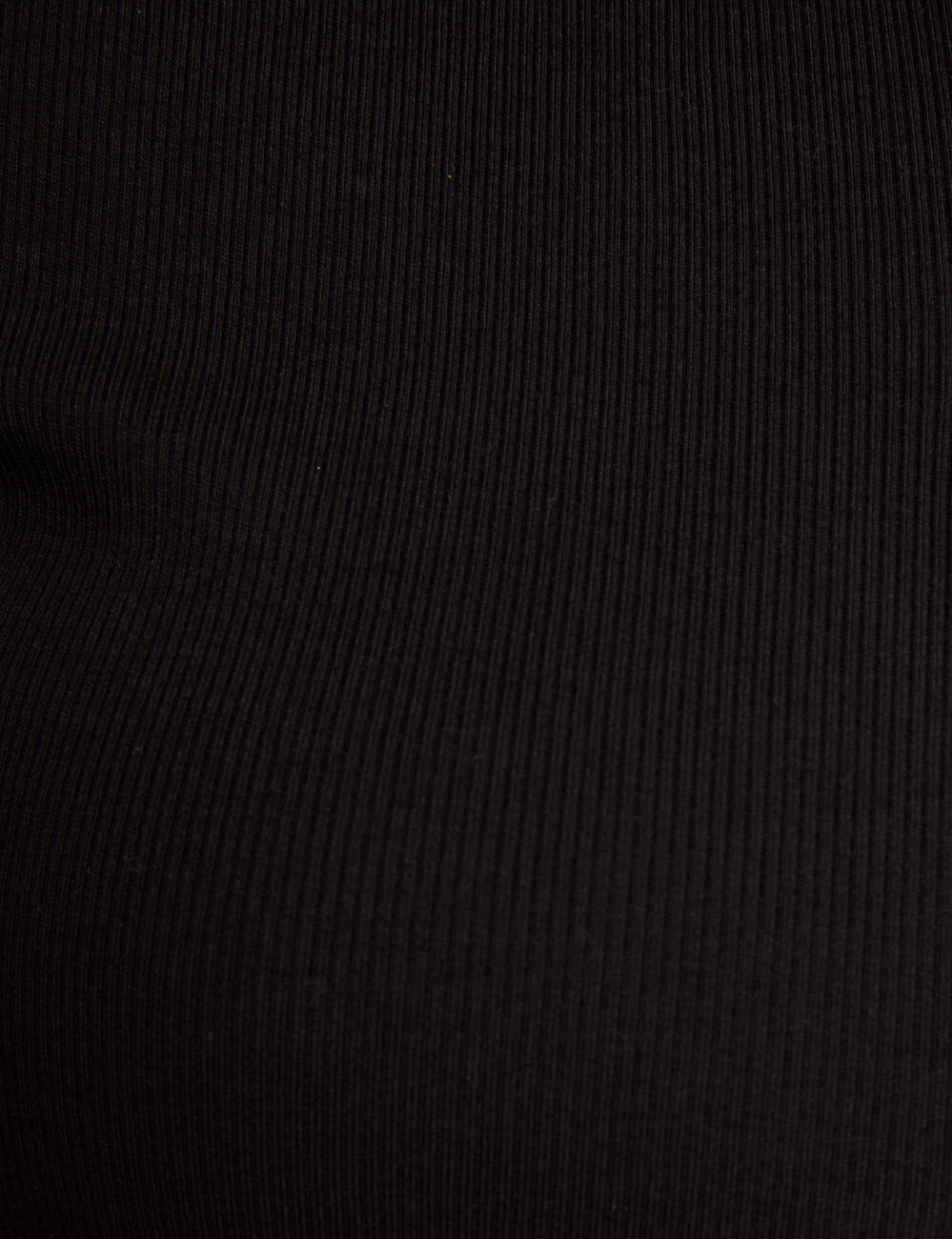 Camiseta manga corta negro mujer