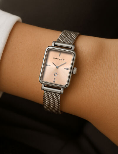 Reloj couleur argent mujer