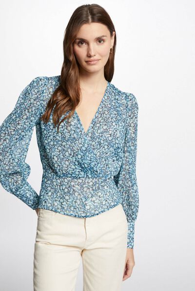 Blusa estampado abstracto multico mujer