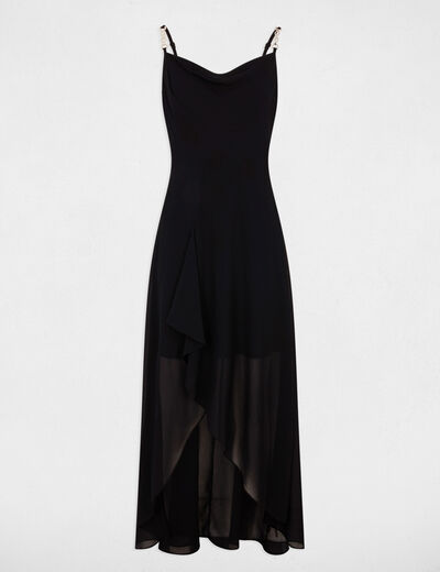 Vestido midi ajustado azul marino mujer