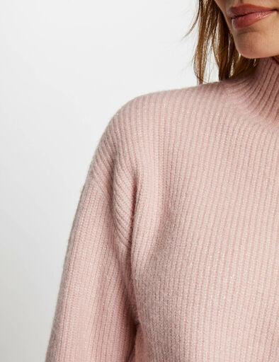 jersey manga larga con botones rosa claro mujer Jersey manga larga con botones rosa claro mujer