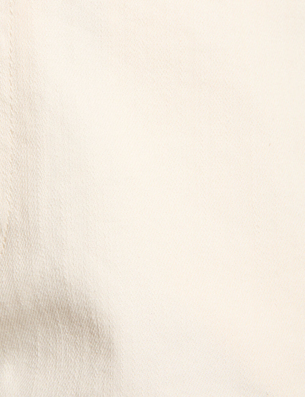 Short vaquero talle bajo creme mujer