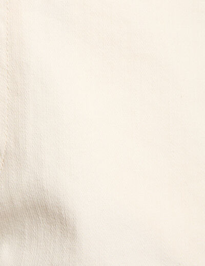 Short vaquero talle bajo creme mujer