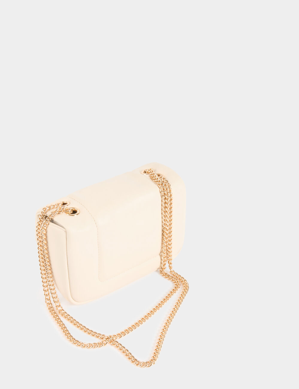 Bolso cartera de mano marfil mujer