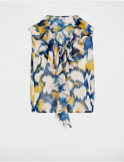 Blusa sin mangas multicolor mujer