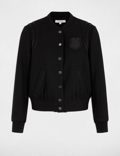 Chaqueta de manga larga negro mujer