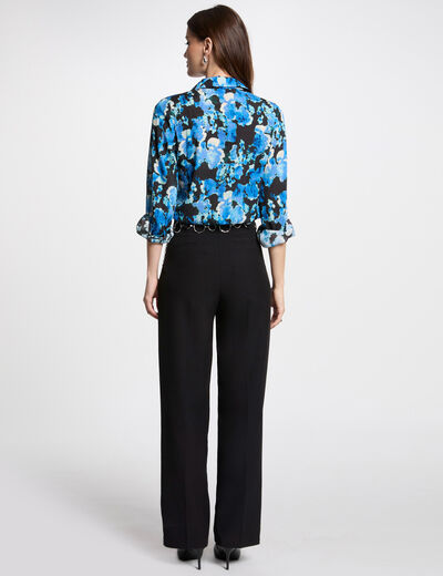 Camisa manga larga multicolor mujer
