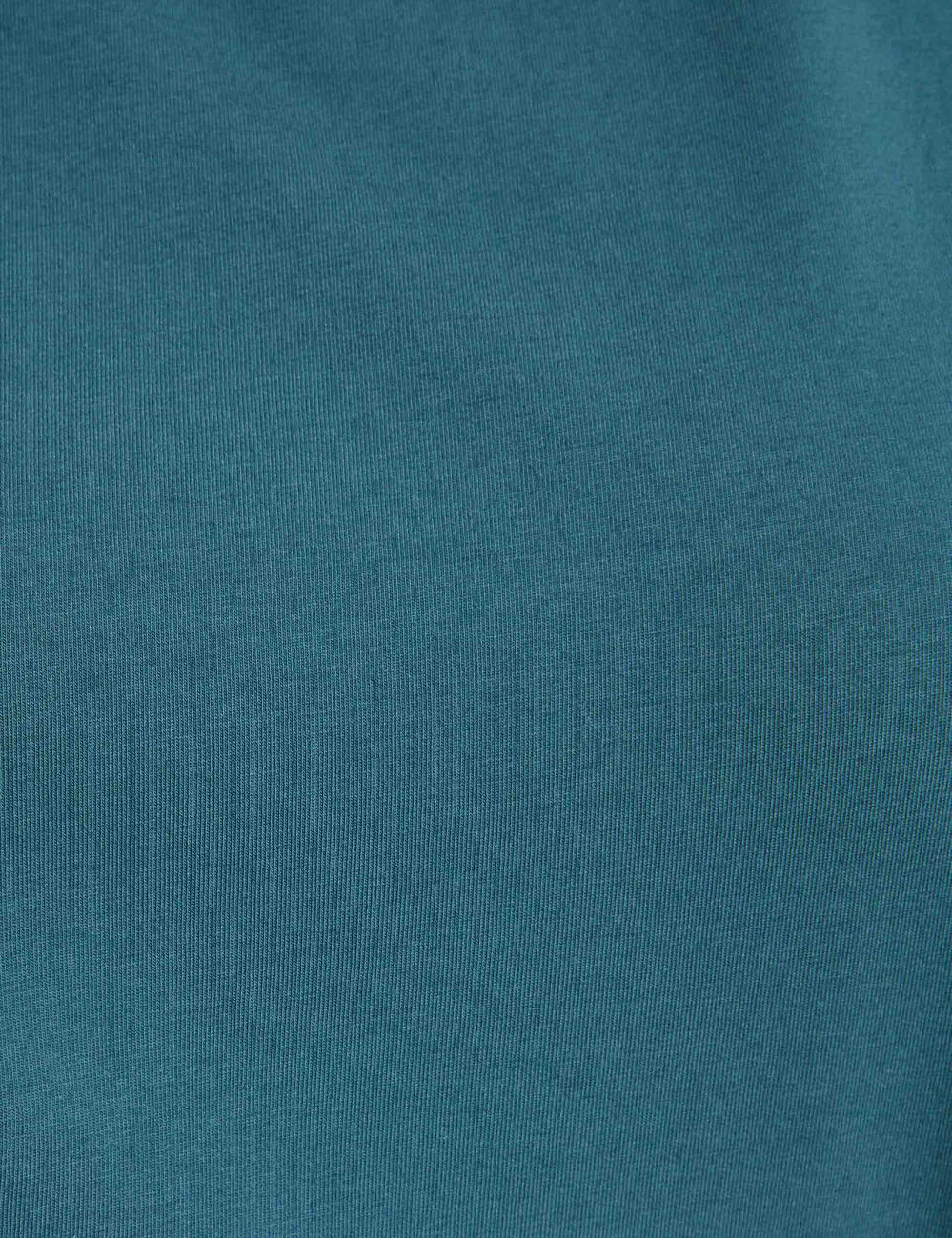 Camiseta manga corta azul petróleo mujer