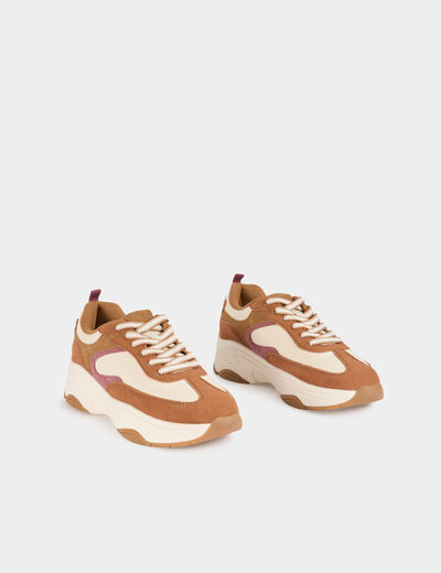 Zapatillas de ante multicolor mujer