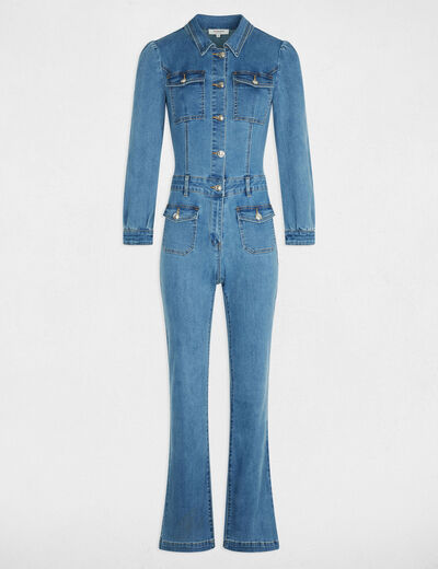 Mono largo vaquero denim stone mujer