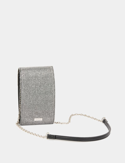 Bolso para teléfono gris moyen mujer