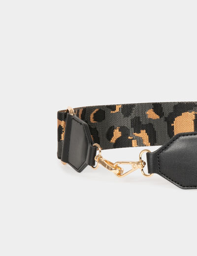 Bandolera estampado leopardo multico mujer