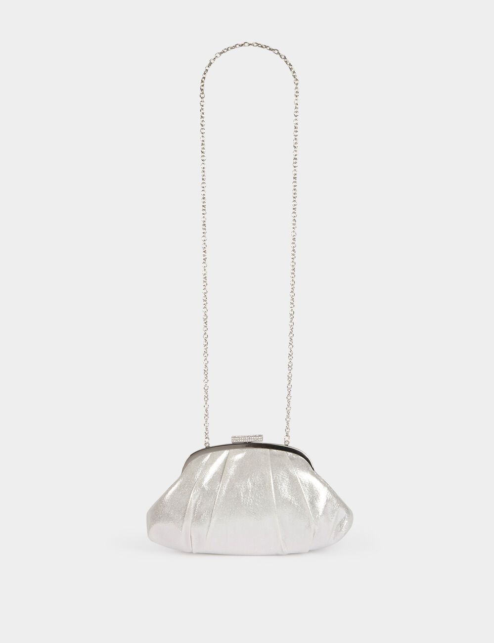Bolso de piel sint&eacute;tica couleur argent mujer