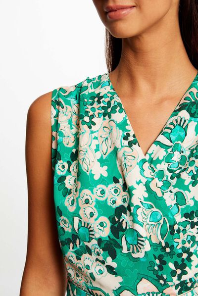Mono largo de pernera ancha estampado multico mujer