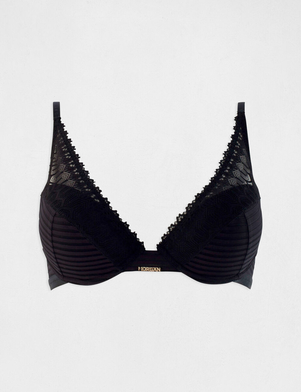 Sujetador de copas negro mujer