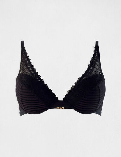 Sujetador de copas negro mujer