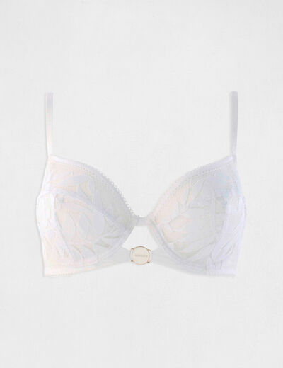 Sujetador con aros blanco mujer