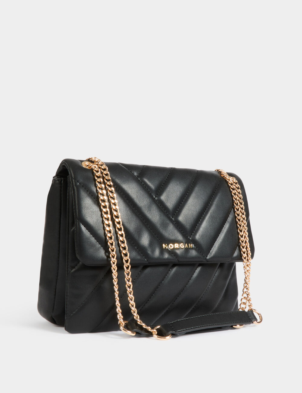 Bolso acolchado negro mujer