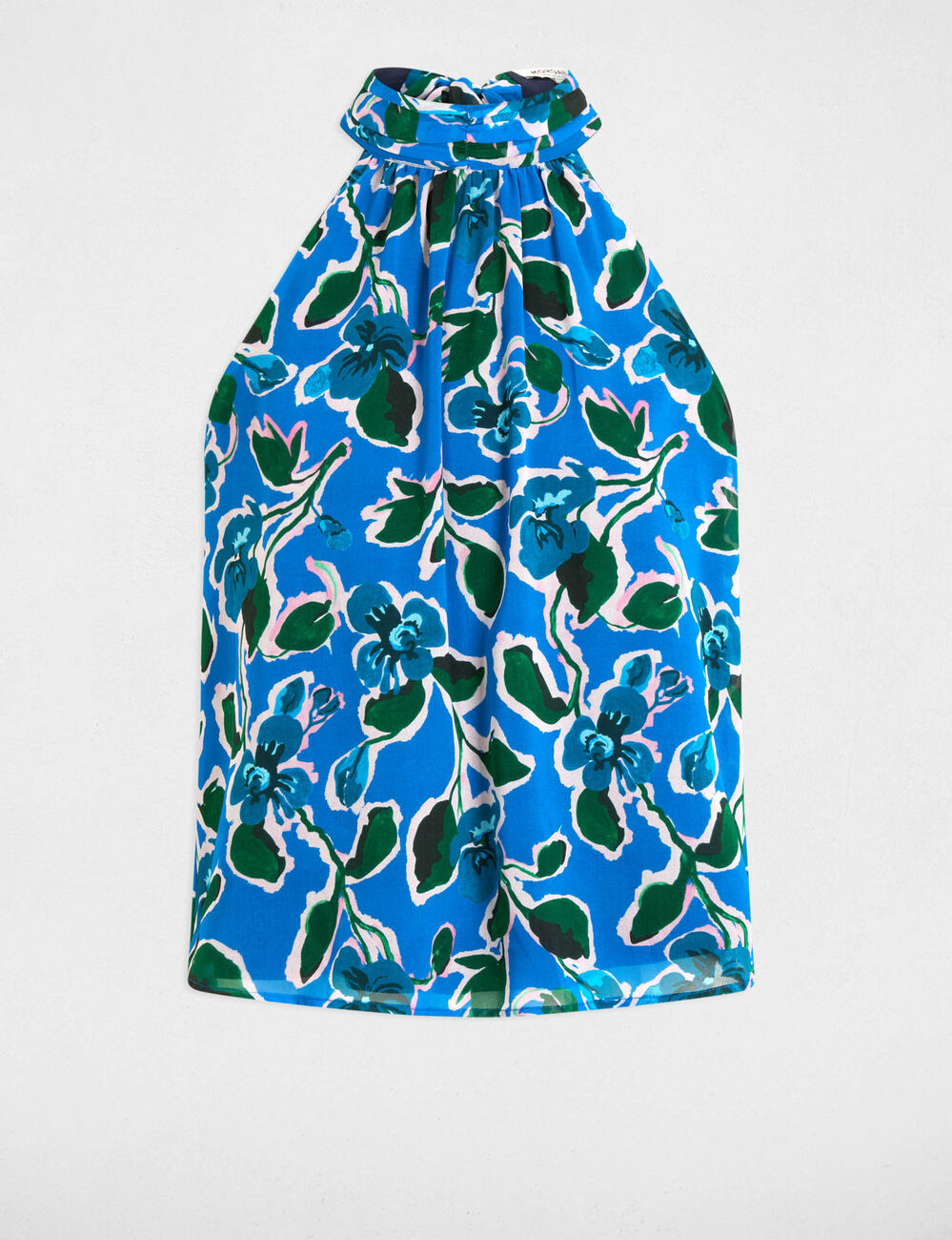 Blusa sin mangas multicolor mujer