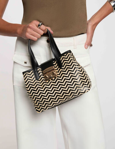 Bolso tote negro mujer