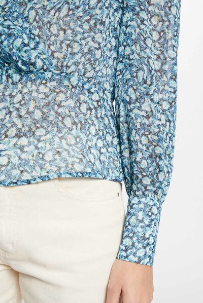 Blusa estampado abstracto multico mujer