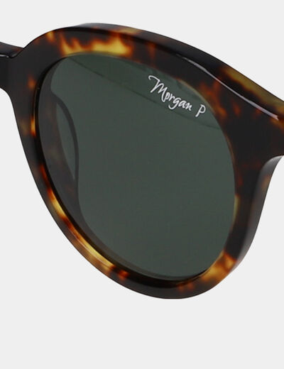 Gafas de sol redondas marrón mujer