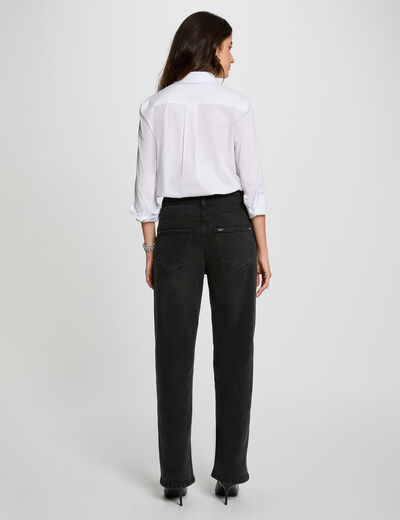 Camisa manga larga blanco mujer