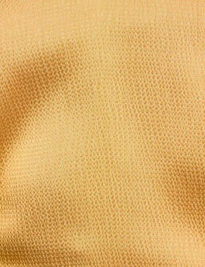 Top satén con tirantes amarillo mostaza mujer
