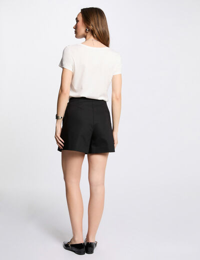 Falda short corta negro mujer