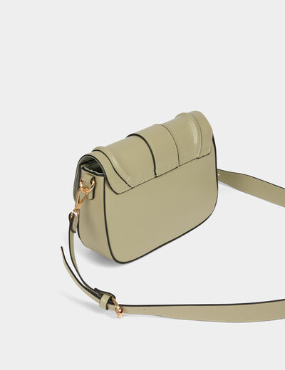 Bolso con bandolera verde claro mujer