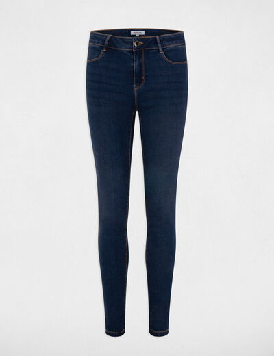 Vaquero slim talle estándar denim crudo mujer