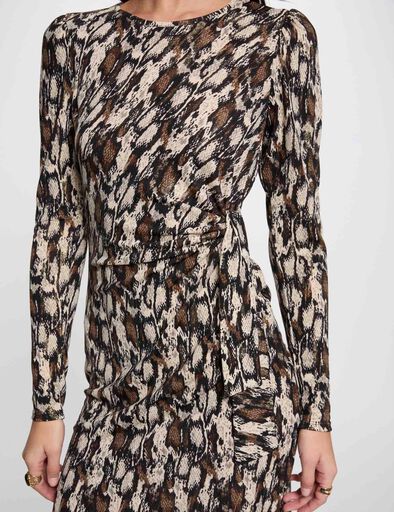 vestido corto estampado multicolor mujer Vestido corto estampado multicolor mujer