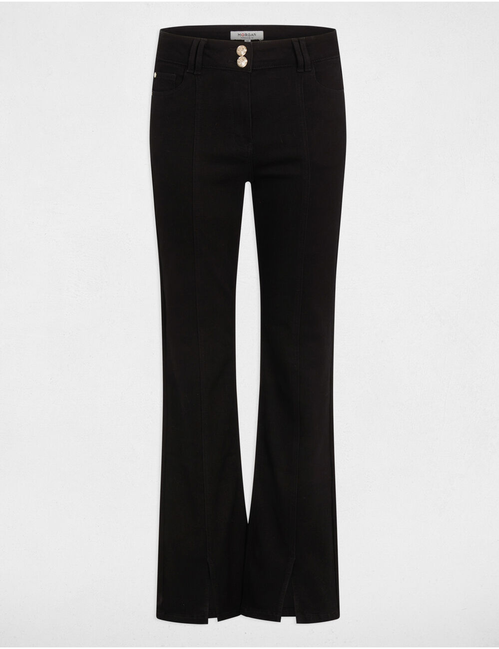 Vaquero boot-cut negro mujer