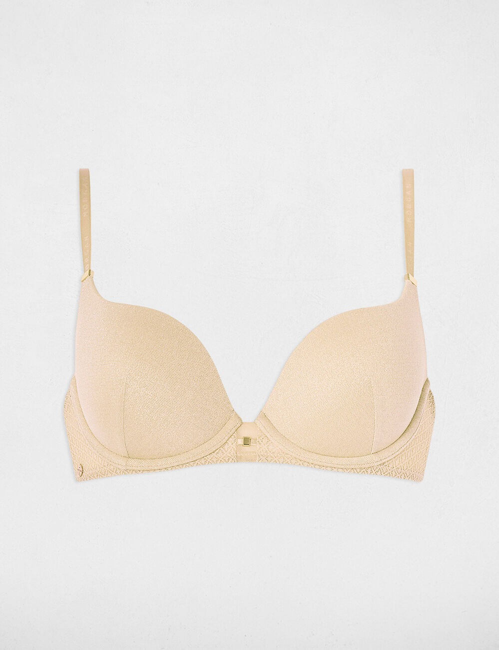 Sujetador con copas beige mujer